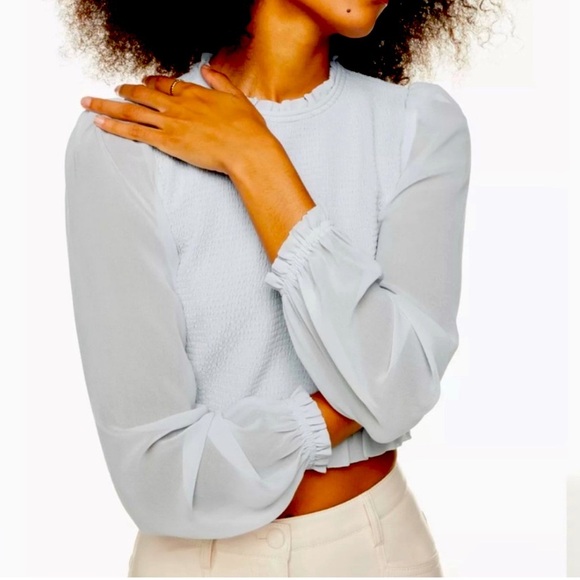 Aritzia Wilfred Tempest Blouse in Snowmelt Blue XS - Picture 1 of 13